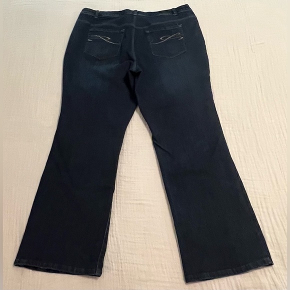 Style & Co. Dark Blue Tummy Control Bootcut Denim Jeans Women’s Plus Size 20W - Picture 2 of 7